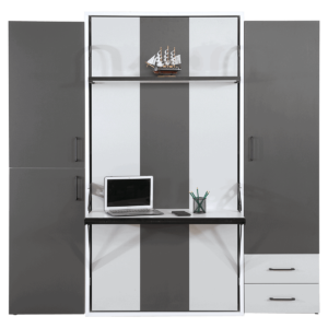 Armoire lit escamotable vertical 1 place