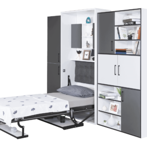 Armoire lit escamotable vertical 1 place