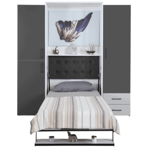 Armoire lit escamotable vertical 1 place