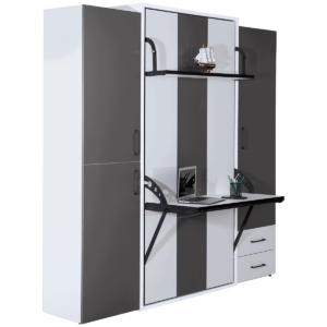 Armoire lit escamotable vertical 1 place