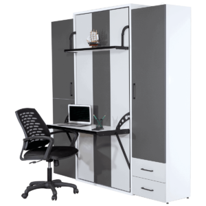 Armoire lit escamotable vertical 1 place