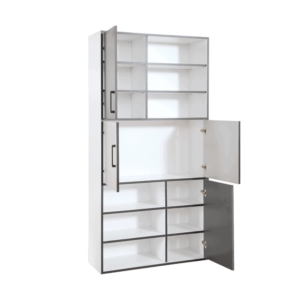 Colonne 4 portes et 6 étagères